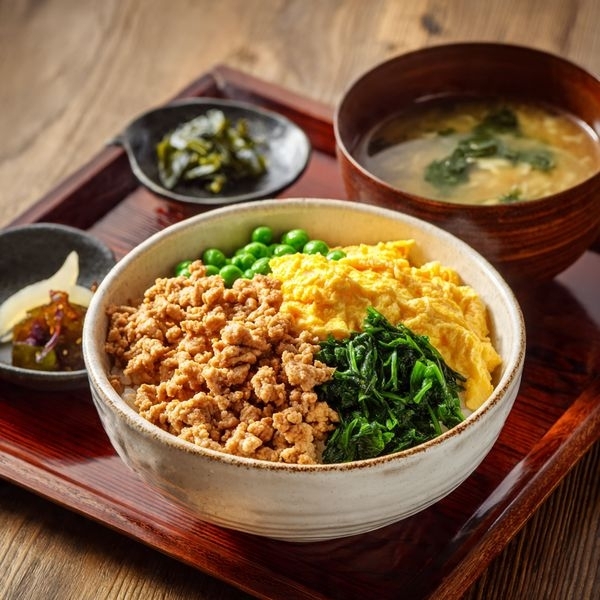 Sanshokudon(3 colour donburi)